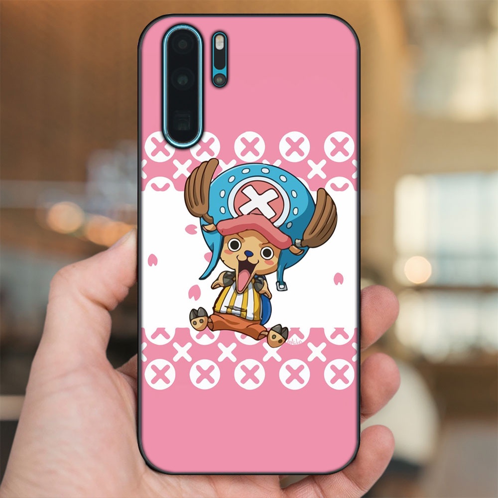 Ốp lưng Huawei P30 Pro viền đen in hình Chopper One Piece Đảo Hải Tặc