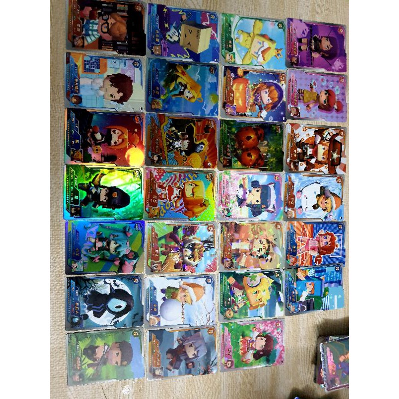 Thẻ bài Mini World Đã Mở Sẵn Không Trùng + Album đựng thẻ bài