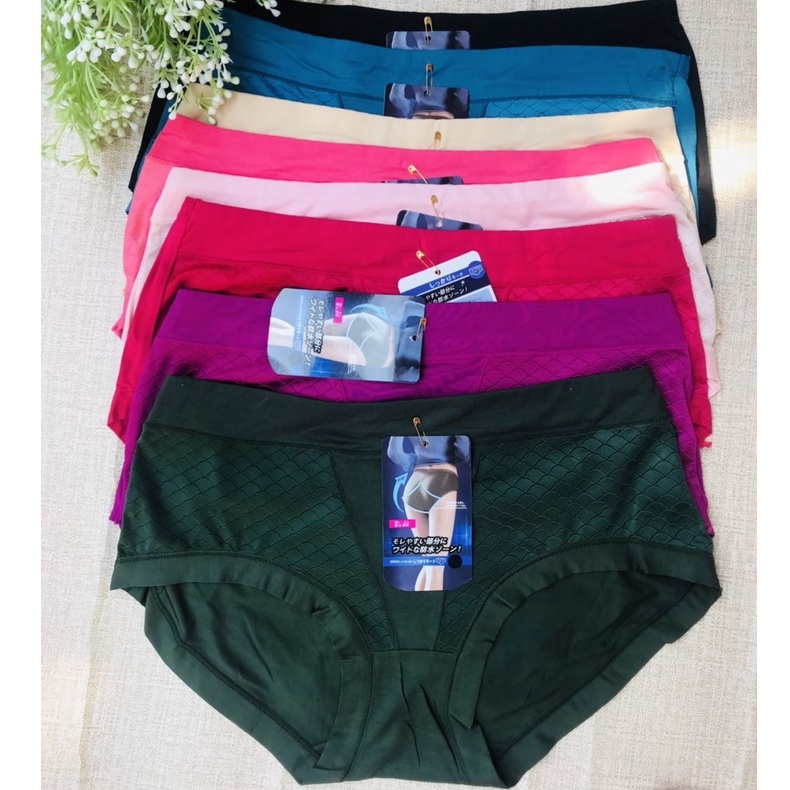 Quần lót nữ xuất Nhật (Q827) cotton thun lạnh chất đẹp cao cấp lưng cạp cao 60kg 70kg 80kg ; bikini