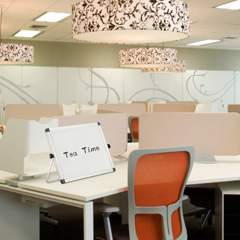 Bảng Trắng Nam Châm Hai Mặt Nhỏ Để Bàn Có Thể Tẩy Xóa Dành Cho Trẻ Em / Văn Phòng / Trường Học