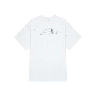 Áo Thun Levents Spaceship Galaxy Tee/ White