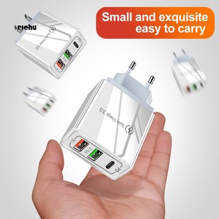 Củ Sạc Nhanh 3 Cổng Usb Pd 18w Qc3.0