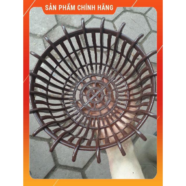 1 Chậu nhựa giả gỗ trồng lan mẫu chậu sen f25