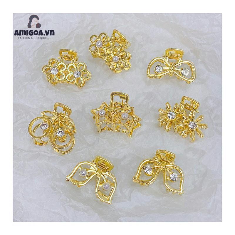 ✨✨Kẹp Tóc Kim Loại Đính Hạt Ngọc Trai Cho Nữ