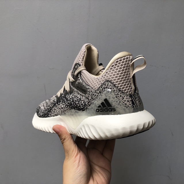 Freeship Giầy alpha bounce xám xước lông chuột cao cấp fullbox