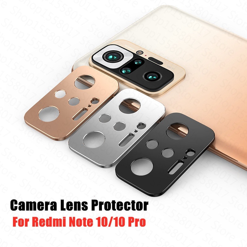 Ốp Điện Thoại Kim Loại Bảo Vệ Camera Sau Cho Xiaomi Redmi Note 10 10S Pro Poco F3 Mi 11 Pro Ultra