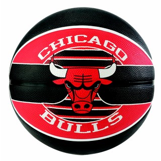 Bóng rổ Spalding NBA Team Chicago Bulls Outdoor size 7 + Tặng bộ kim bơm bóng và lưới đựng bóng