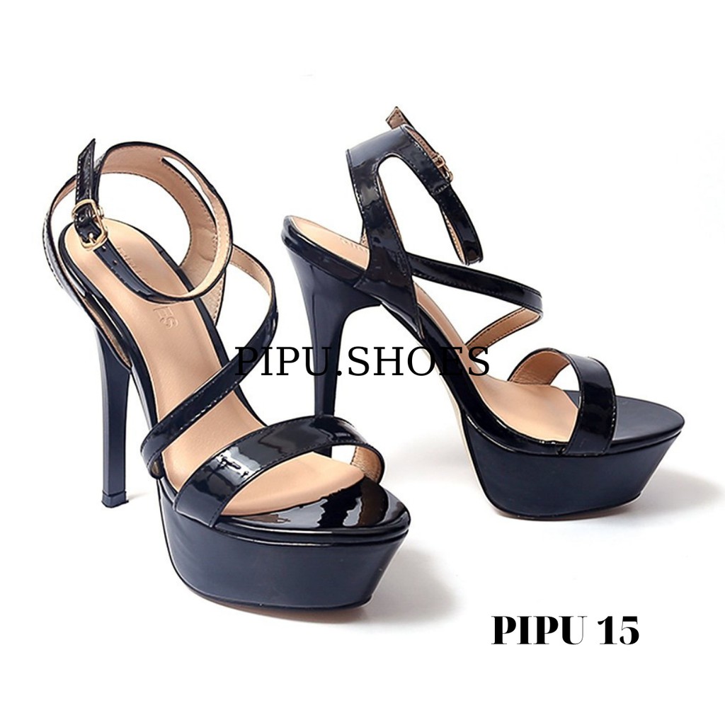 Giày cao gót đế đúp, sandal cao gót nữ trên 10cm catwalk hoa hậu 13cm & 14cm