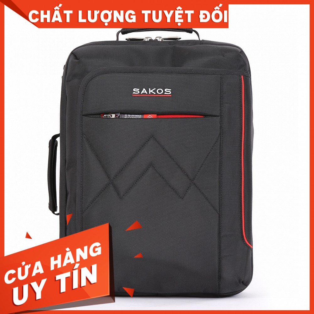 "HOT SALE" Cặp đa năng SAKOS FLASH 13 (Đen đỏ)