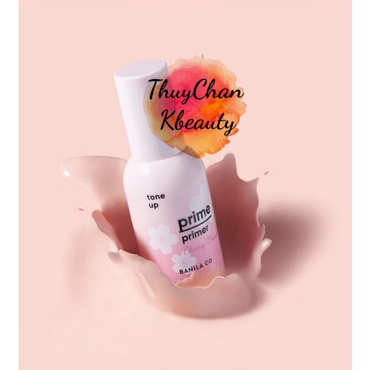 (BANILA-mẫu mới) Kem lót trang điểm nâng tone Banila Co Prime Primer Cherry Blossom Tone Up