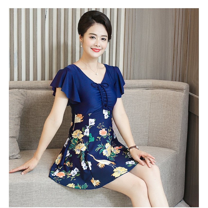 Bikini quần rời cho người lớn tuổi, đồ bơi trung niên trang nhã, bộ bơi đi biển đẹp cho các mẹ các bà