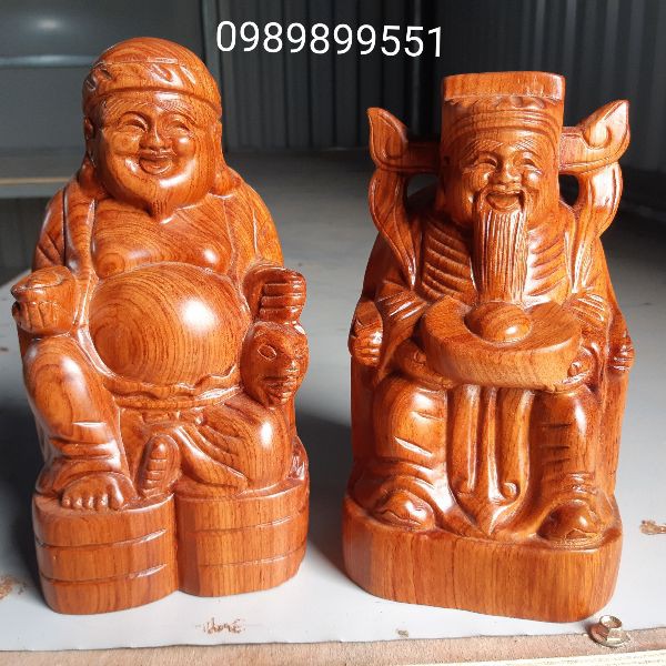 Tượng thần tài thổ địa gỗ hương
