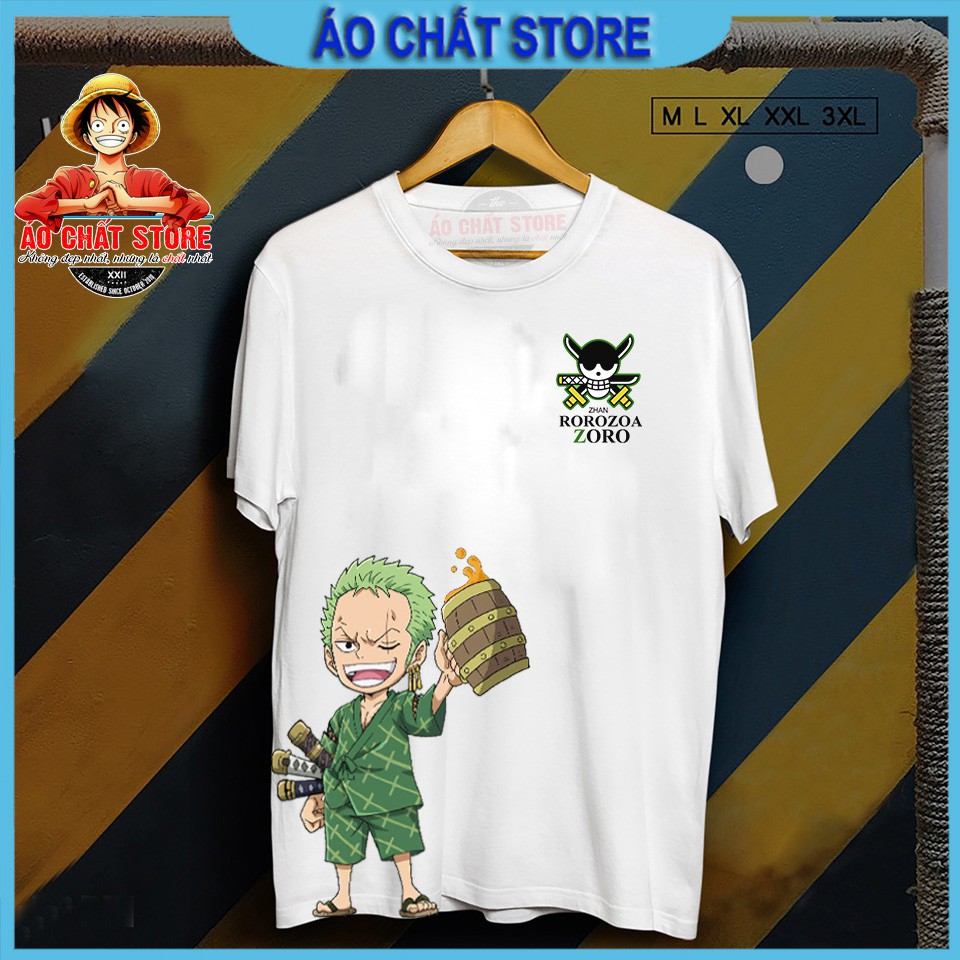 Áo Thun Luffy One Piece Siêu Cute | Áo One Piece Luffy | Zoro | Ace | Law Đảo Hải Tặc Siêu Đẹp OP10