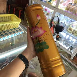 Ống đựng hương ( nhang ) gỗ cao 23cm