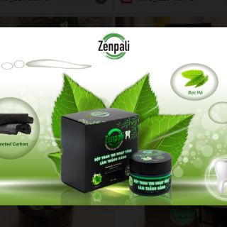 Bột than tre hoạt tính trắng răng cao cấp zenpali