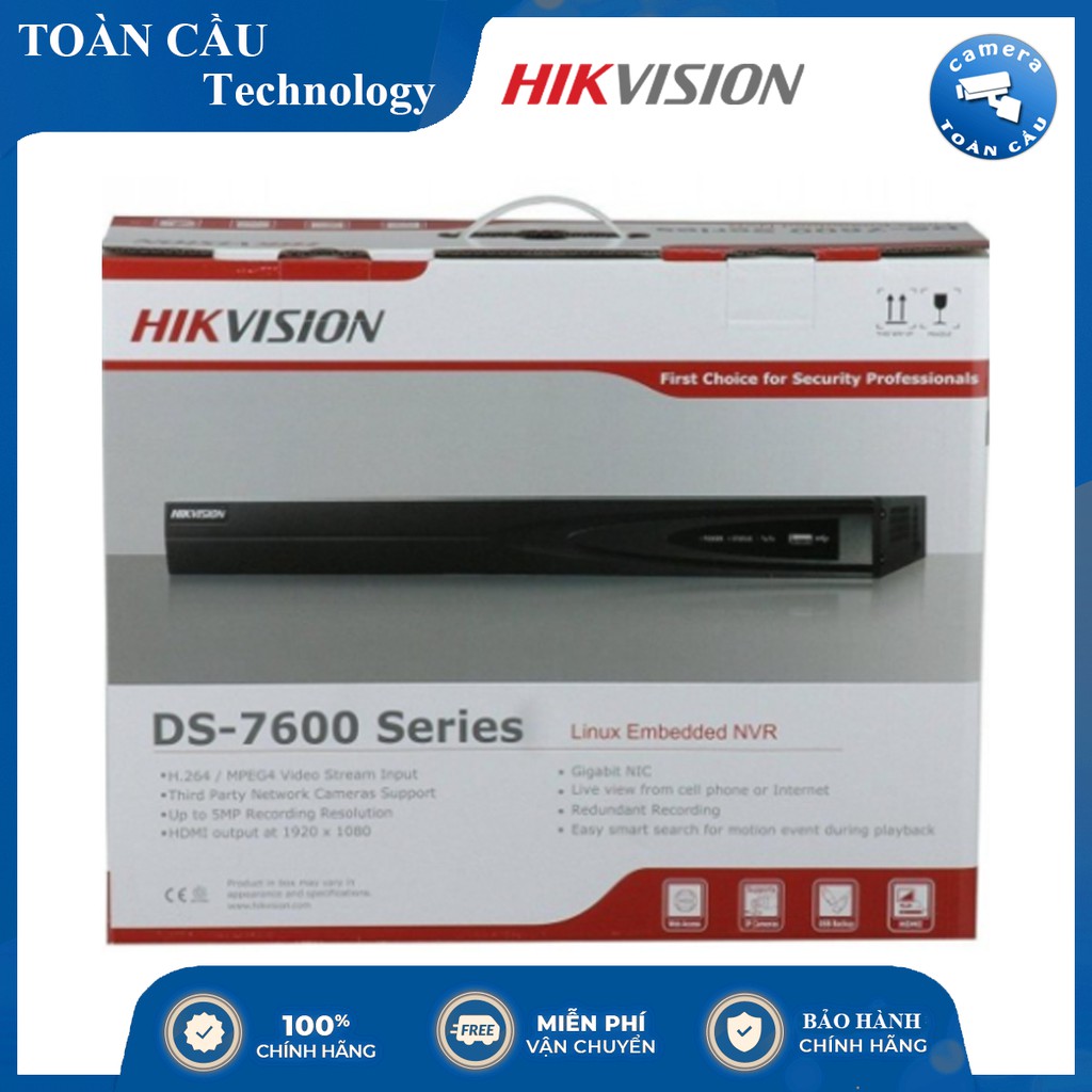 [100% CHÍNH HÃNG] Đầu Ghi Hình Camera IP 8 Kênh HIKVISION DS-7608NI-K1 (B) - Hỗ Trợ Cam 6.0