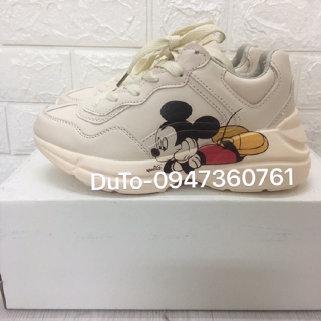 [TẶNG HỘP] Giày thể thao NY, MÔI, sóng, chuột mickey đủ màu size 36-&gt;44
