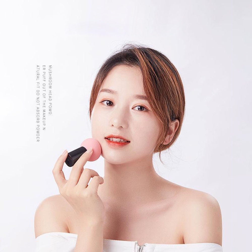 Mút Trang Điểm Hình Nấm Có Tay Cầm Tiện Dụng