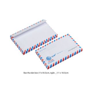 Phong bì thư loại có dán keo (thấm nước) xấp 25 chiếc