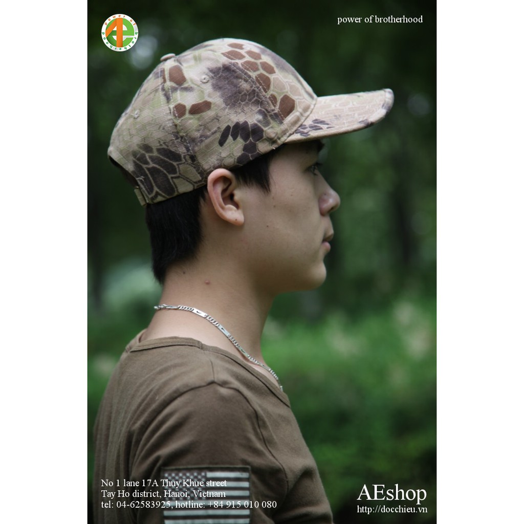 Mũ lưỡi trai rằn ri rắn đuôi chuông