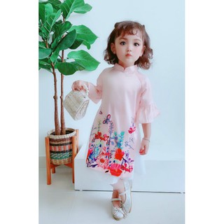 Áo Dài Cách Tân Bé Gái 💖𝑭𝒓𝒆𝒆𝒔𝒉𝒊𝒑💖 Áo Dài May Sẵn Hàng Chất Lượng Cao - Xưởng May Áo Dài