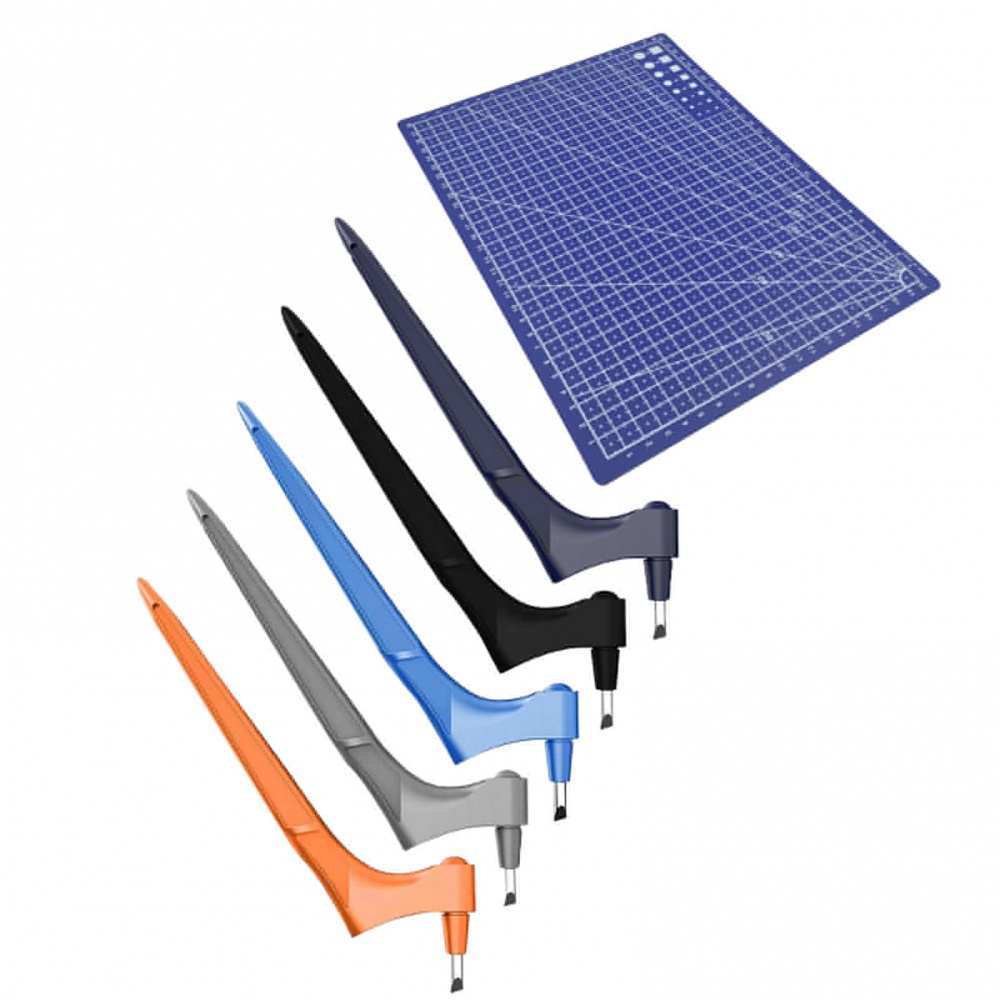 Dụng cụ cắt giấy bằng thép không gỉ xoay 360 độ DIY