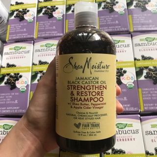 (Có bill) Dầu gội Shea Moisture Jamaican Black Castor Oil