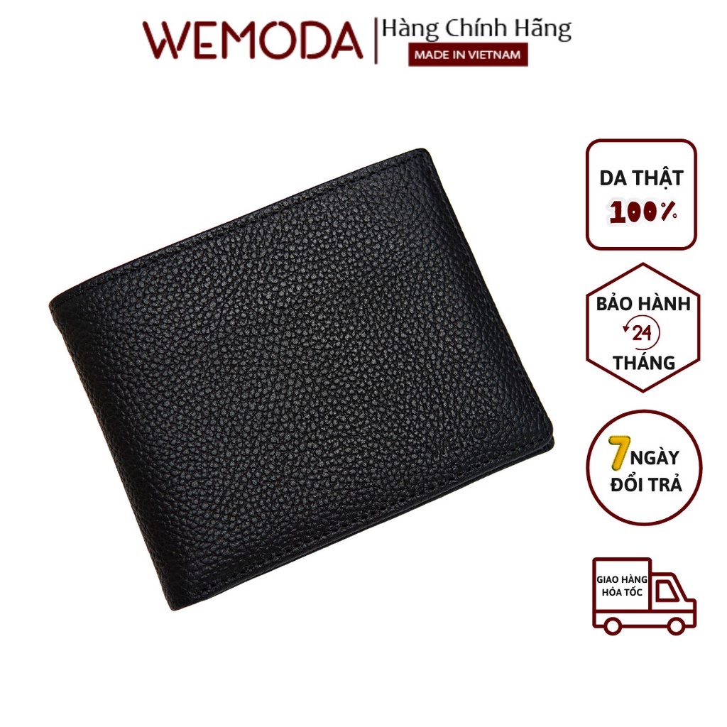 Ví Da Nam WEMODA chất liệu da bò sáp Mexico cao cấp bảo hành 24 tháng