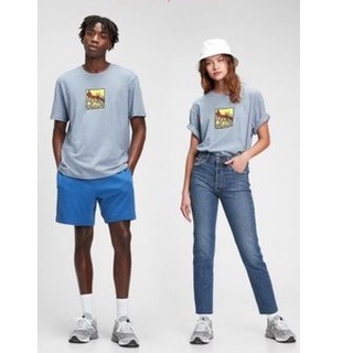 Áo G A P đôi Unisex cotton xuất dư