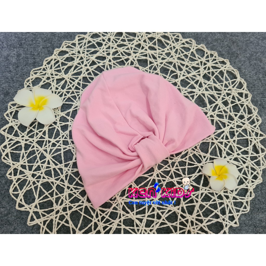 (6-12kg) Nón mũ Turban kiểu Ấn cho bé - màu hồng