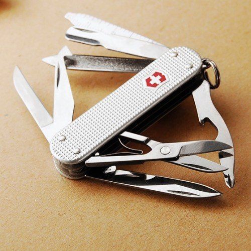 Dao đa năng VICTORINOX MiniChamp Alox Silver 0.6381.26 (58 mm)