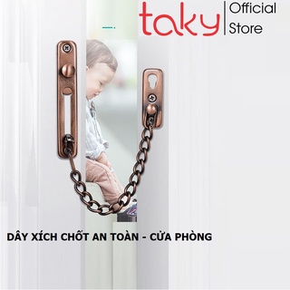 Dây Xích Chốt - Taky, Hạn Chế Đẩy Mở Cửa Phòng, Đảm Bảo An Toàn, Chắc Chắn, Bảo Vệ Người Trong Gia Đình và Trẻ Nhỏ. 3100