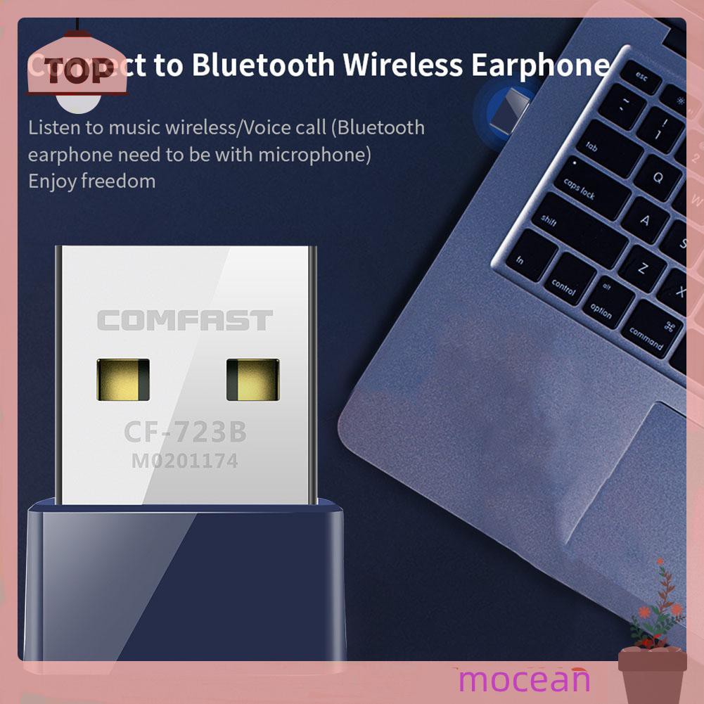 Usb Wifi Bluetooth 2 Trong 1 Hiệu Mocean Comfast Cf-723B Thẻ