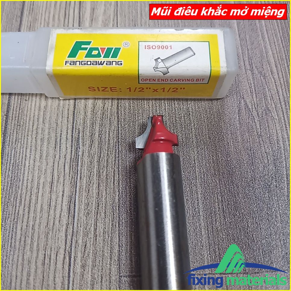 Mũi điêu khắc gỗ mở miệng