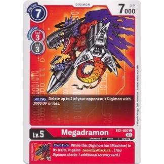 Thẻ bài Digimon - TCG - Megadramon / EX1-007'