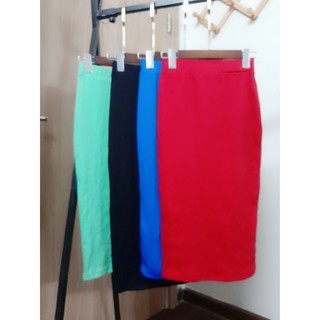 [Mã FASHIONT4WA2 giảm 10K đơn 50K] Chân váy bút chì thun gân nhiều màu- LoveLy Clothes