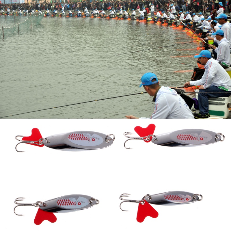 Con Quay Câu Cá Bằng Kim Loại Cứng Góc Cứng Có Móc Câu Mới