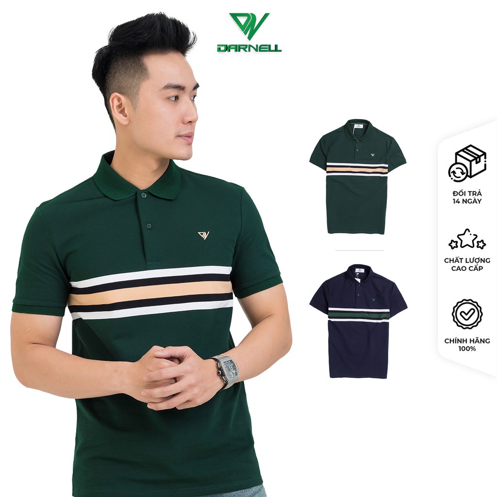 Áo thun polo nam Darnell, áo phông chính hãng cao cấp, áo thun ngắn tay có cổ chất cotton mềm mịn bền đẹp DN11 ⚡