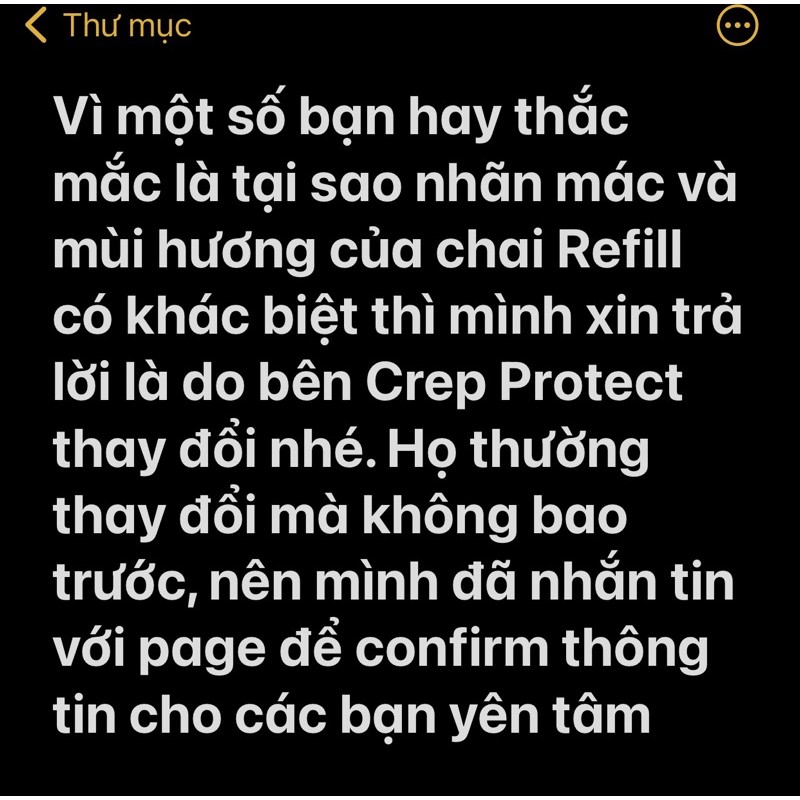 [CHÍNH HÃNG] Chai dung dịch vệ sinh giày Crep Protect Cure Refill 200ml