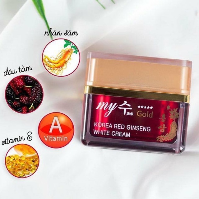 Kem hồng sâm My Gold Red Ginseng White Cream