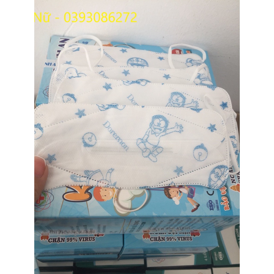 Khẩu trang y tế cho em bé KA99 thiết kê 4D ôm sát khuôn mặt bé dễ thở kháng khuẩn- Nsafe
