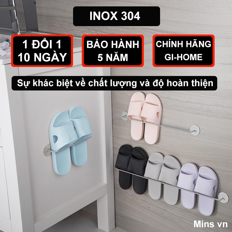 Kệ Để Dép nhà tắm Inox 304 chính hãng Gi-Home, Kệ giá để dép nhà tắm model MK36 | Giá để đồ nhà tắm