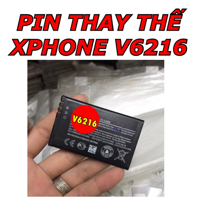 Pin Xphone V6216 / pin thay thế điện thoại Xphone V6216 / Thủ Dầu Một Bình Dương