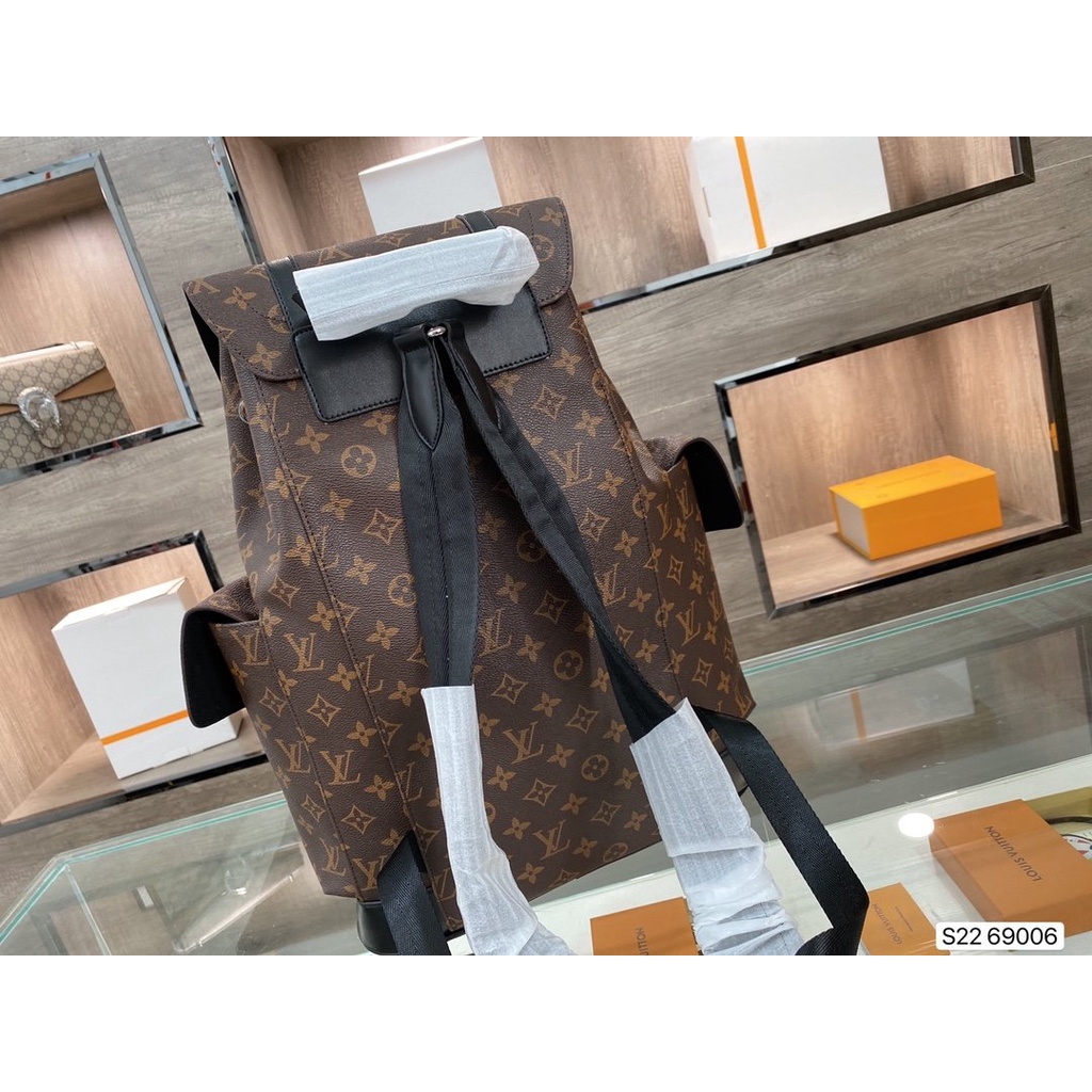 LOUIS VUITTON Ba Lô Thể Thao LV Chất Liệu Da Kích Cỡ Lớn Thời Trang Dành Cho Nữ