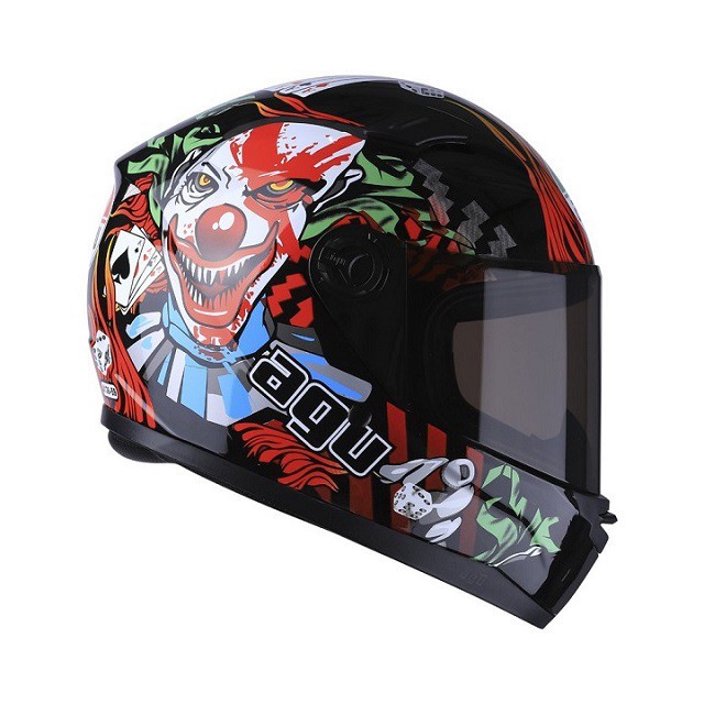 Mũ Bảo Hiểm Full face AGU Tem Hình Cực Chất - Bảo Hành 12 Tháng
