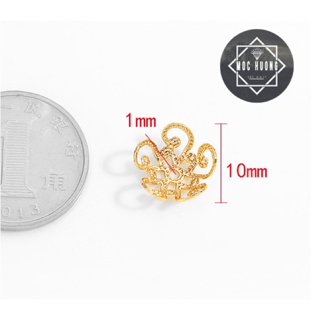 SỈ SIÊU RẺ  Charm ốp hoa bạc hàng đẹp - Bạc chuẩn loại 1, PH021