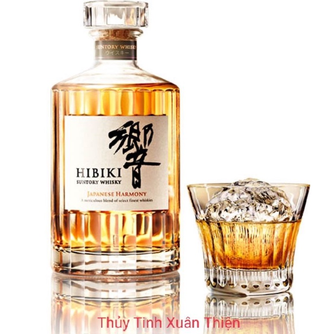 Vỏ Chai Rượu Nhật Bản Hibiki Thủy Tinh Cao Cấp 700ML.