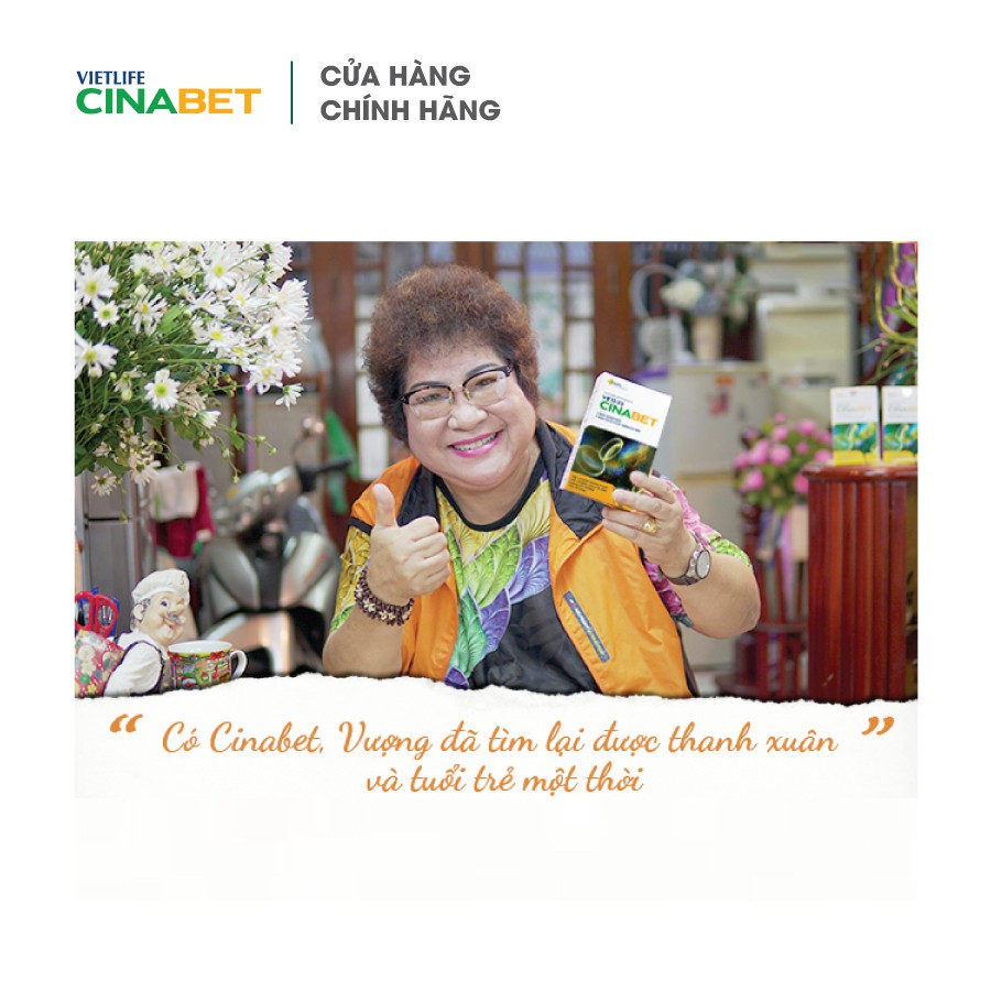 Vietlife Cinabet 30 viên - Đột phá nano dược liệu hỗ trợ giảm mỡ máu, đường huyết