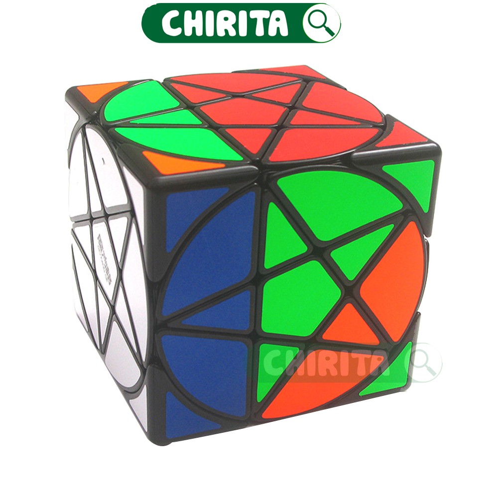 Rubik Biến Thể Ngôi Sao Năm Cánh VIỀN ĐEN - Khối Rubik Xoay Trơn Mượt, Đồ Chơi Trẻ Em CHIRITA (Shop có bán rubik 3x3,..)