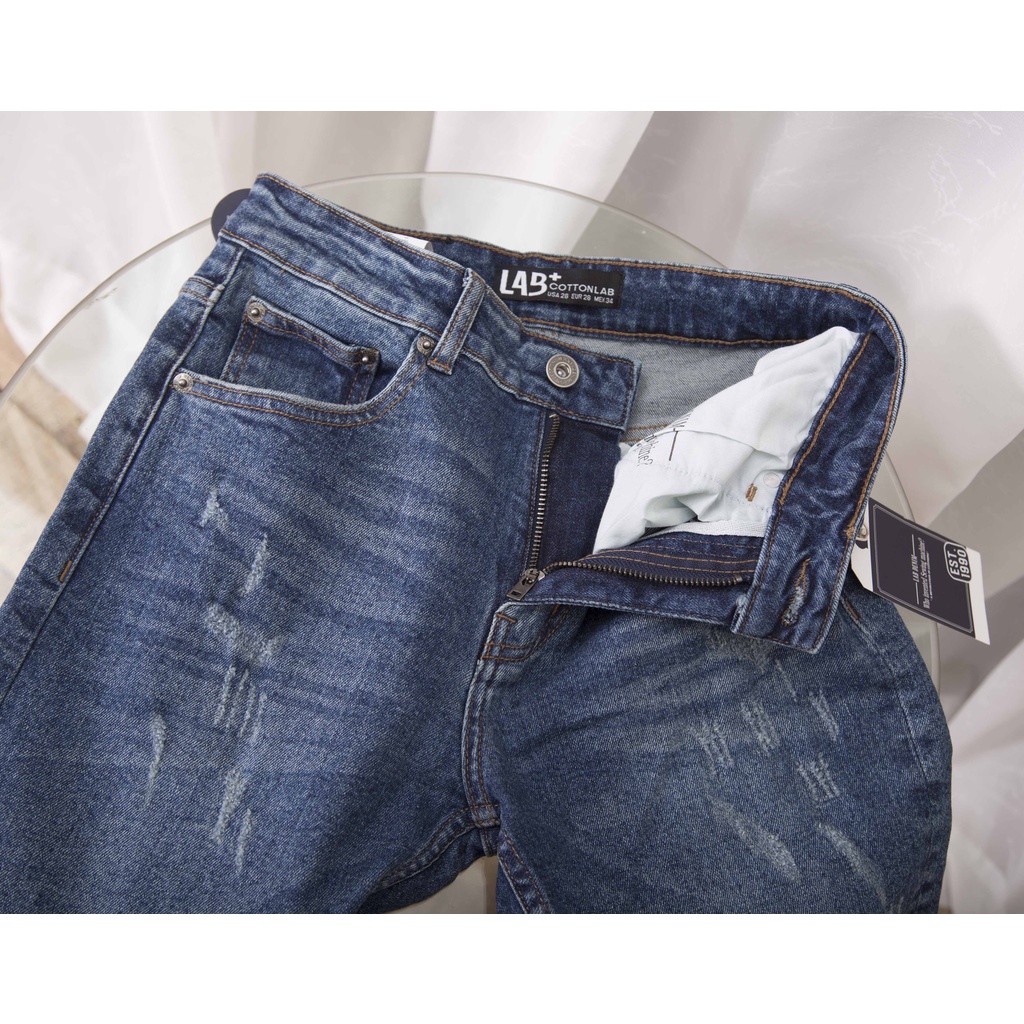 Quần jean nam xanh vintage - Lab220403